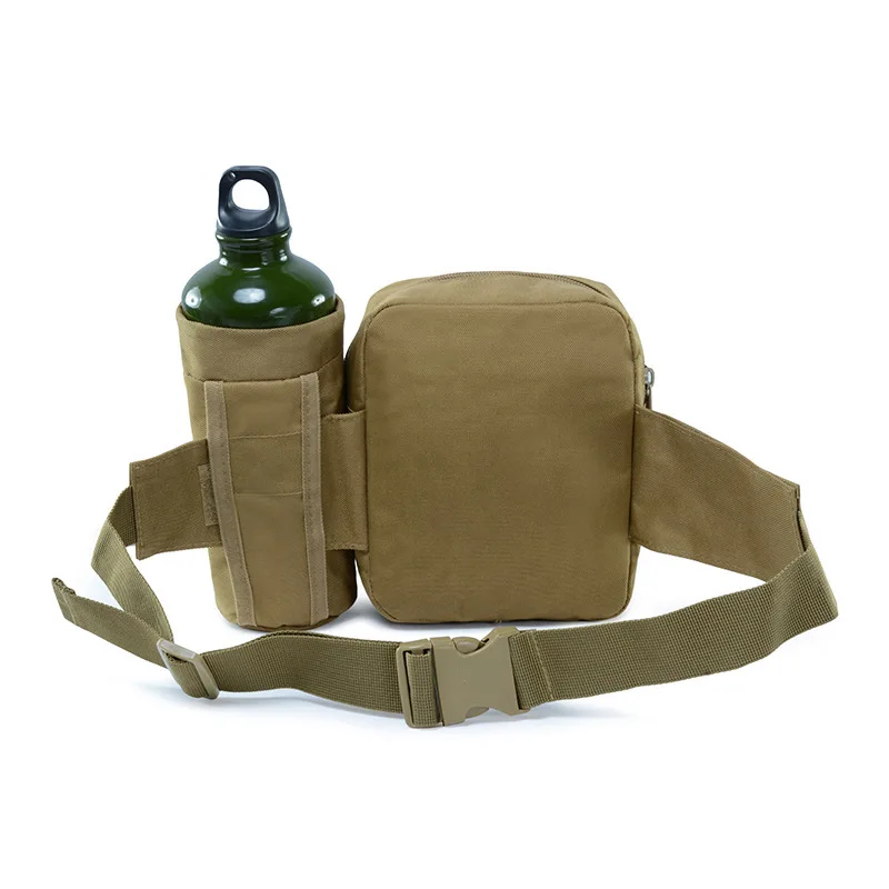 Tactical Men Waist Pack Nylon Hiking Water Bottle Phone Pouch Outdoor Sports Hunting Climbing Camping Belt Bag