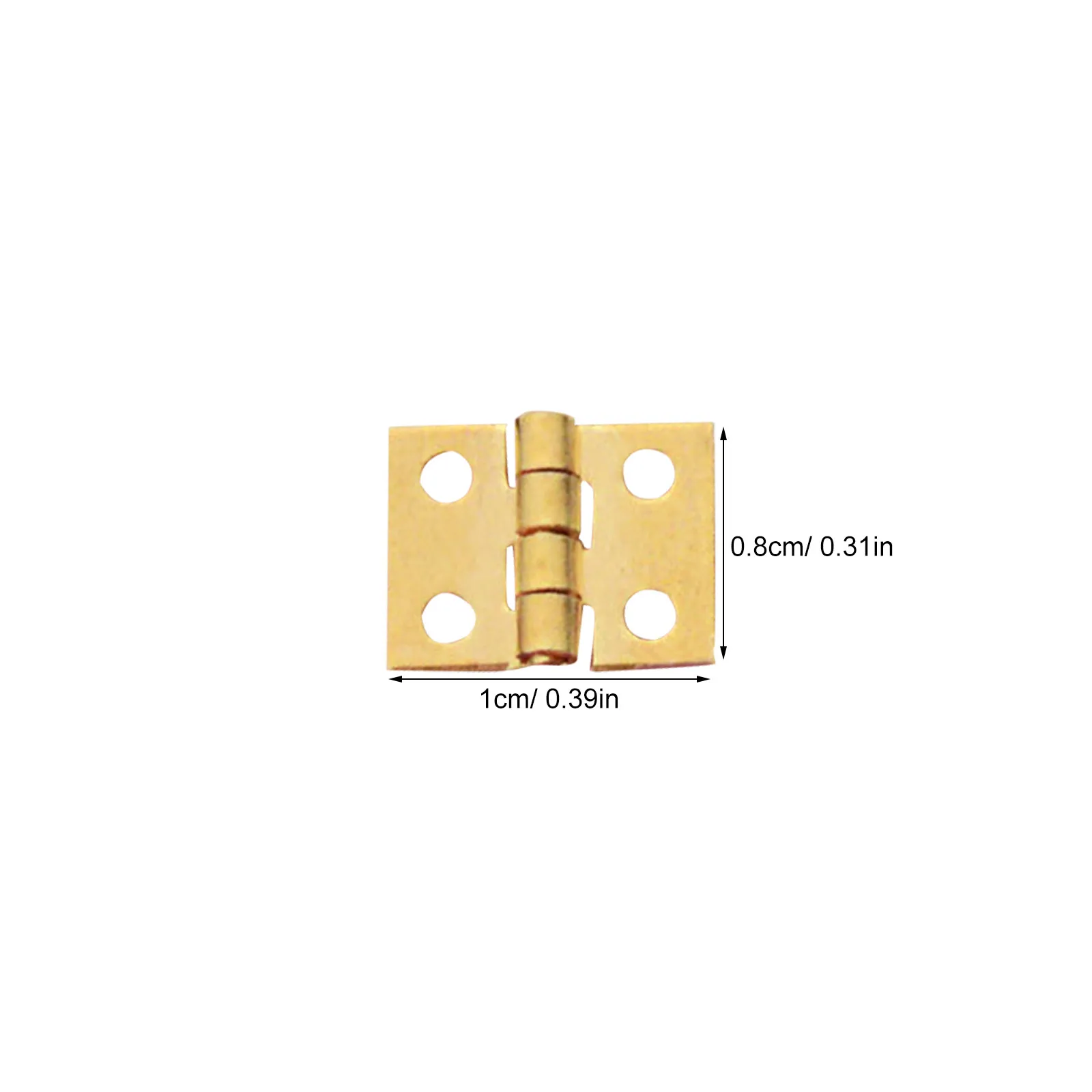 30Pcs Mini Hinges Copper Retro Style Corrosion Resistant for Wooden Jewelry Boxes Small Drawers Hinges