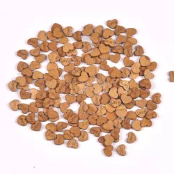 100pcs Mini Love Heart pattern wooden Scrapbooking Carft for Home decoration diy Handmade 11mm cp3443