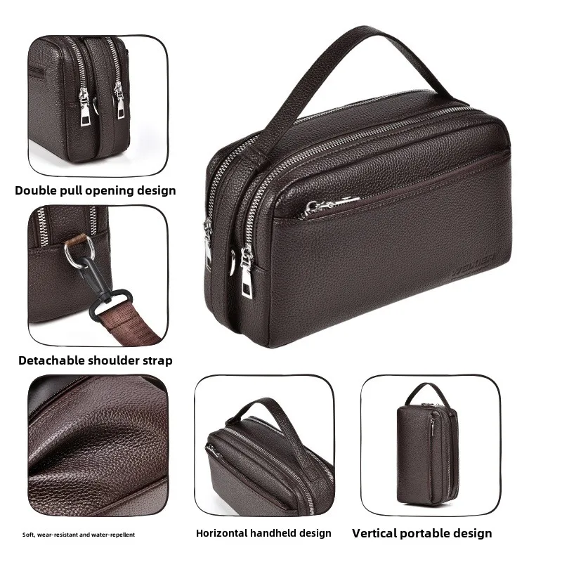 2025 New Wear-resistant Men's Business Crossbody Bag, High-end Casual, Men's Shoulder Bag, Large Capacity Waterproof Bag