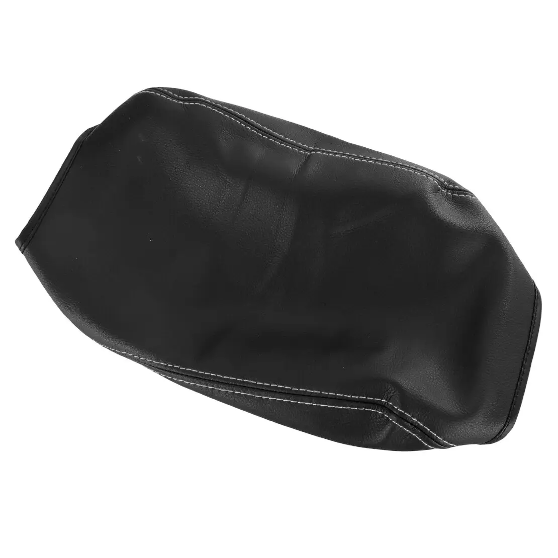 Black With Grey Stitching Center Console Armrest Box Lid Cover Fit For Mitsubishi Pajero V73 V77 V93 V97 V87 2000-2022 view 3