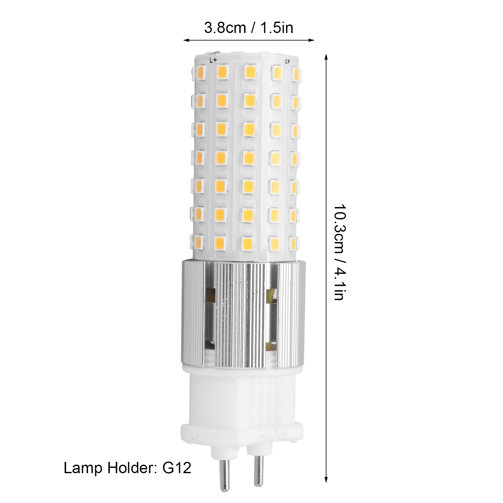 ZK30 G12 96LED Light Corn Lamp 15W 1500LM Light Bulb for Chandelier Wall Lamp 85‑265V4500K Natural White