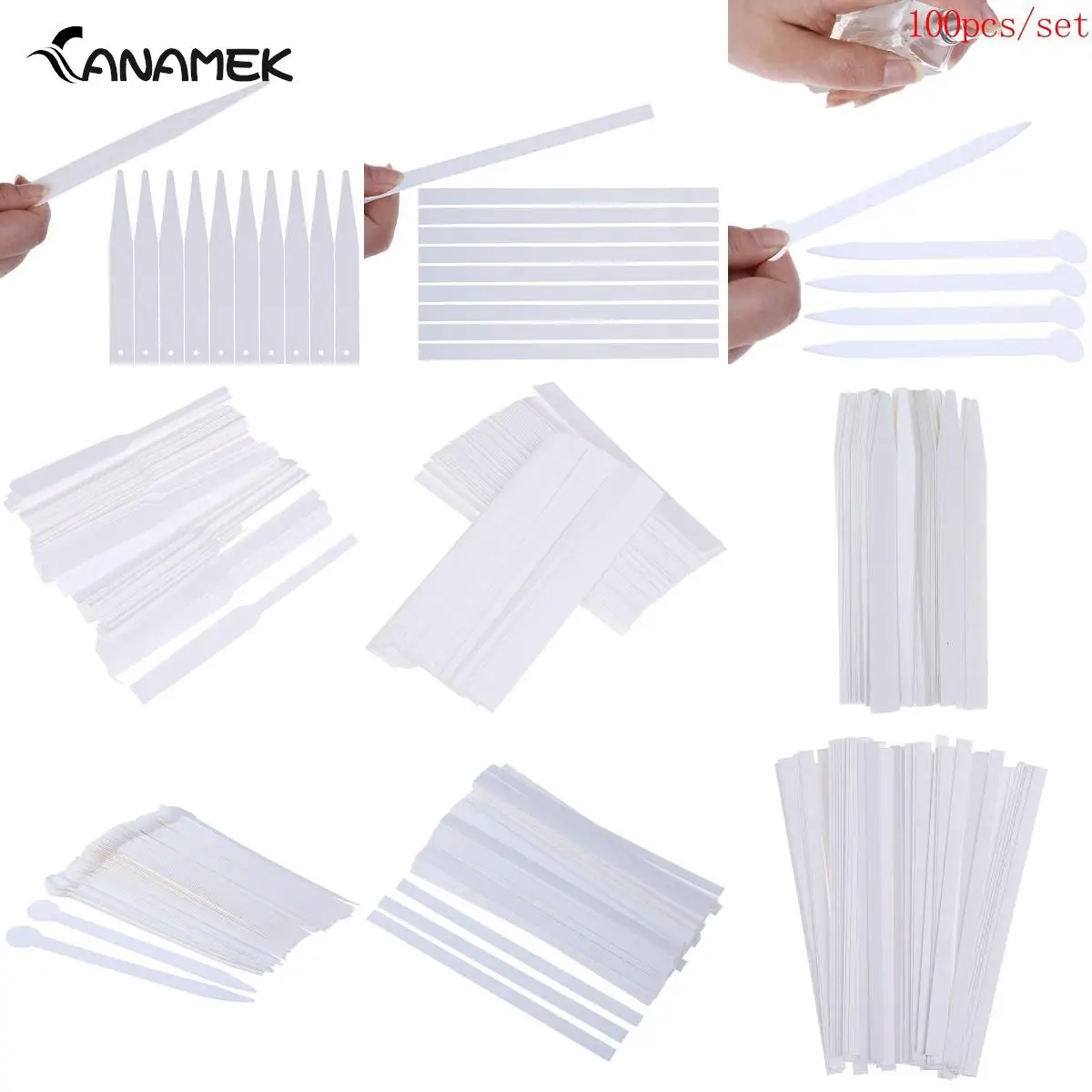 100pcs/lot Tester Paper Strips White Aromatherapy Fragrance Perfume Essential Oils Test