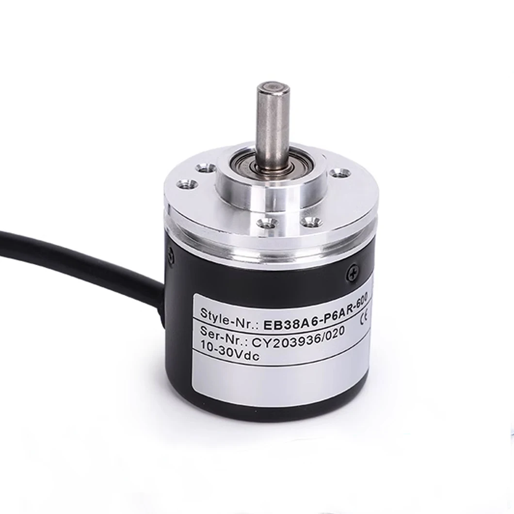 ABILKEEN EB38A6 38MM Incremental Rotary Encoder 6MM Solid Shaft 100~2500PPR High Accuracy Encoder NPN/Complementary/Drive Output