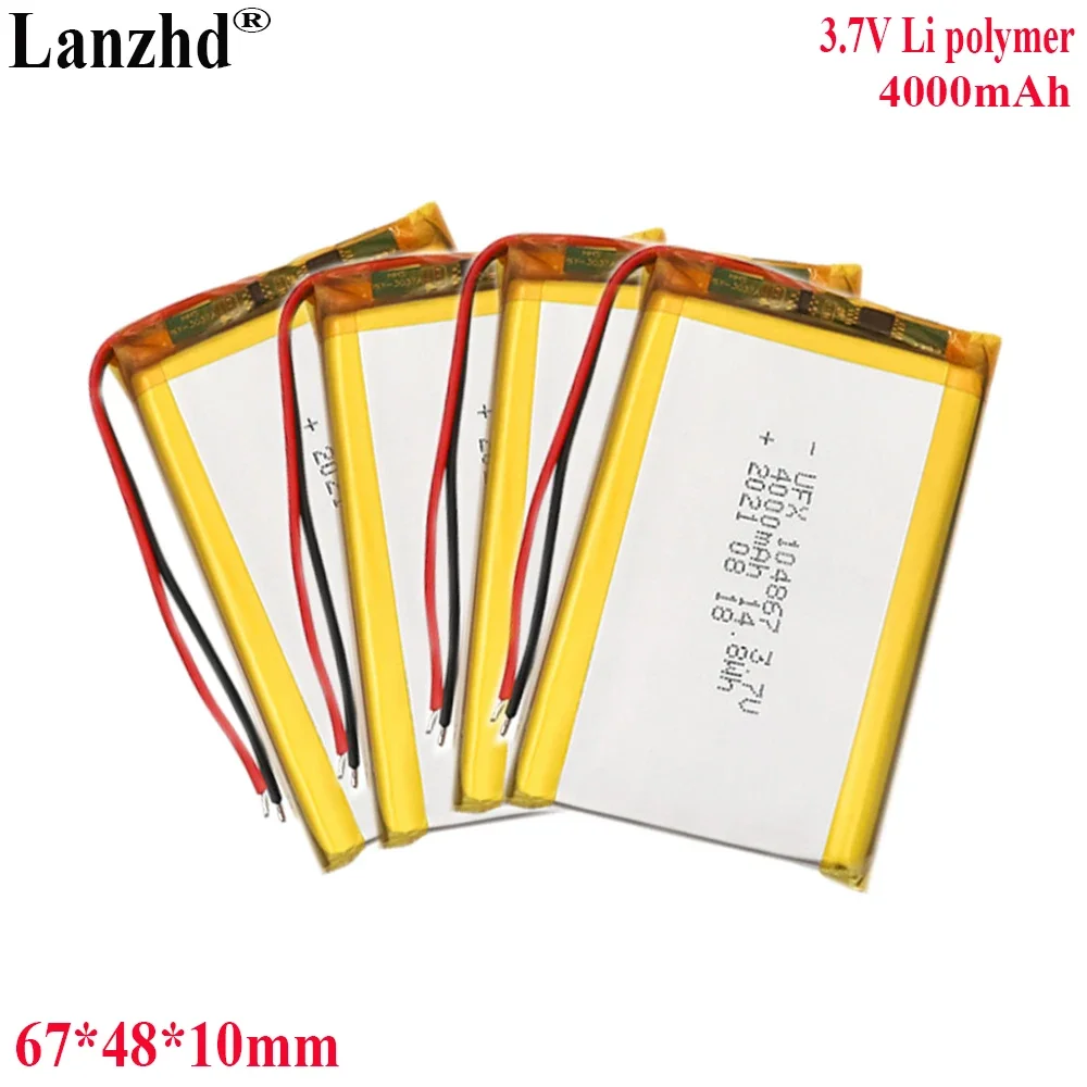 3.7V Li Lithium Polymer Battery 4000mah For Air purifier battery Lighting GPS stick light toy digital battery 104867