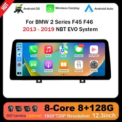 Wireless CarPlay For BMW 2 Series F45 F46 2013 - 2019 NBT EVO System Car Radio Multimedia Android Auto Navigation GPS Bluetooth