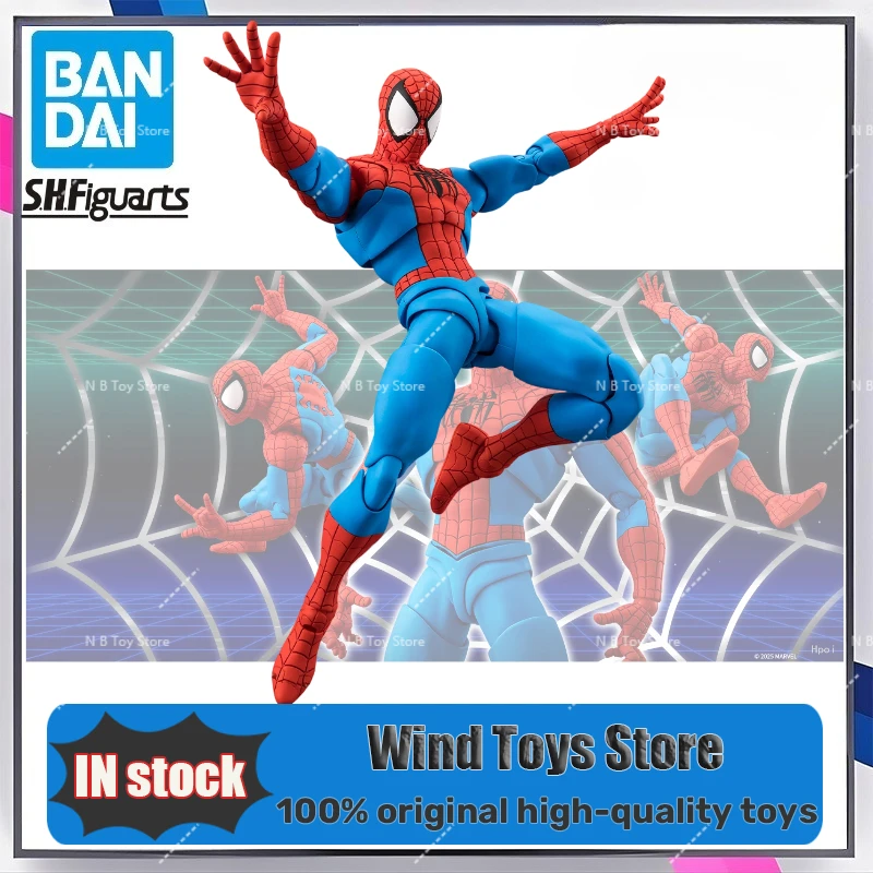 

100% Оригинальные фигурки Bandai S.H.Figuarts Spider-Man (Человек-паук) из игровой вселенной GAMERVERSE, коллекционные игрушки, подарок