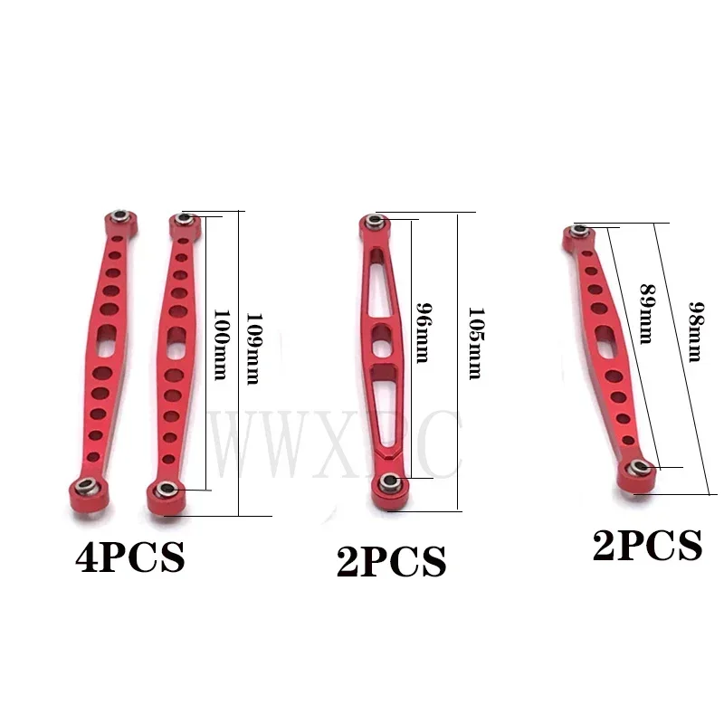 Metaal Gemodificeerde Verbinding Trekstang Links Geschikt Voor 1/10 ZP1001 1002 1003 1004 Afstandsbediening Klimmen Auto Upgrade Onderdelen