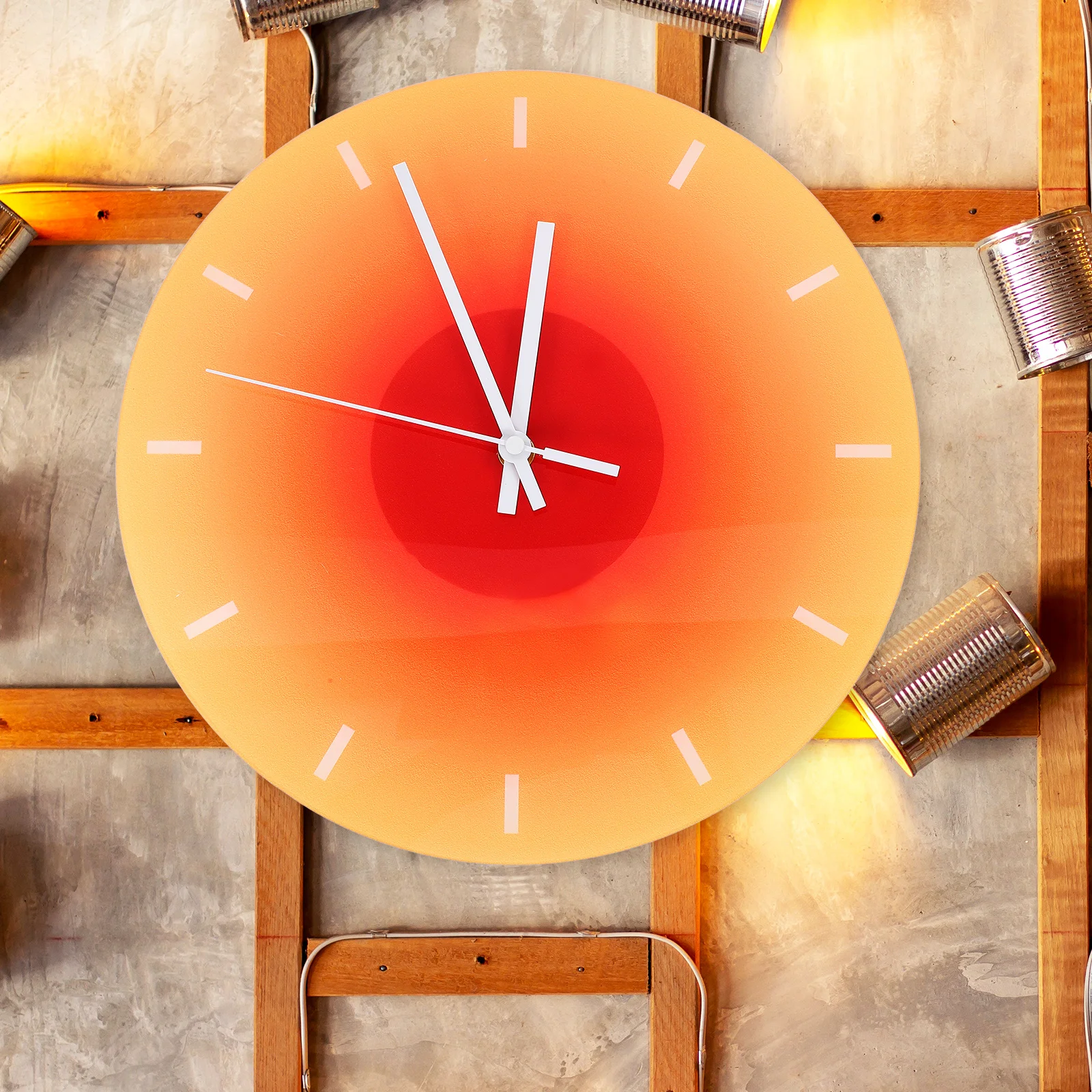 

Deluxe Acrylic Wall Bedroom Home Decorative Living Room Silent Modern Style Hanging Clock Desk Decor Wear-Resistant Lightweight