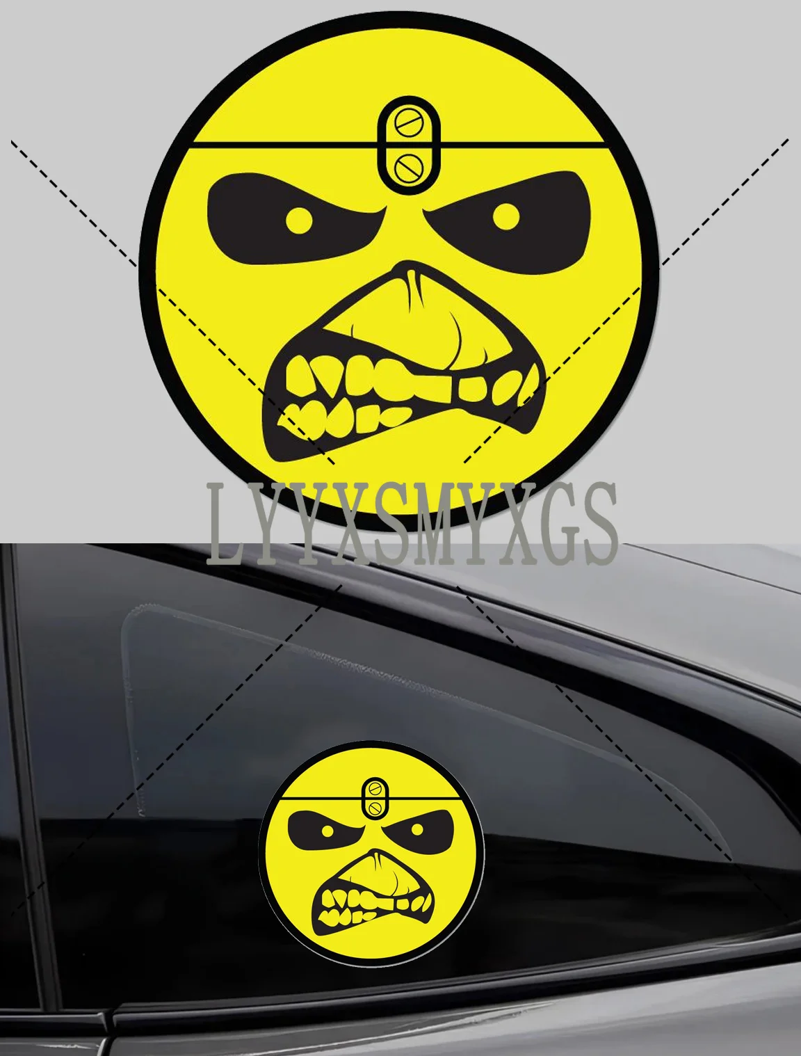 

Personality Self-adhesive Iron Lady Car Sticker Automotive Rear Window and Bumper Waterproof Vinyl Decal Decorative