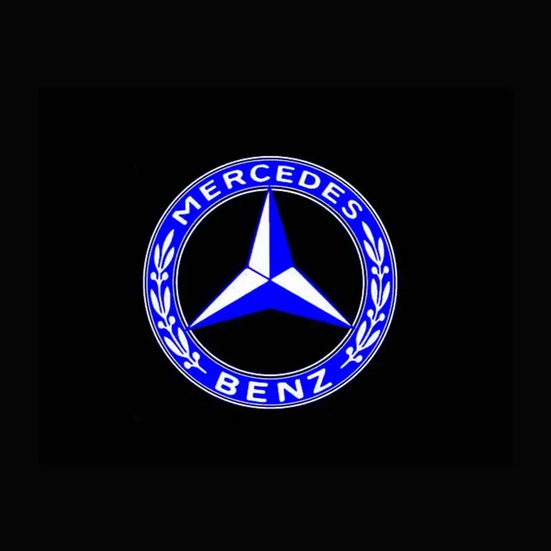 2 SZTUK/ZESTAW Lampka do drzwi samochodowych Laser Logo Decor Project Ghost Lamp Mercedes Benz A B C M ML GLA GLS E Class W176 W205 W166 W246 W212