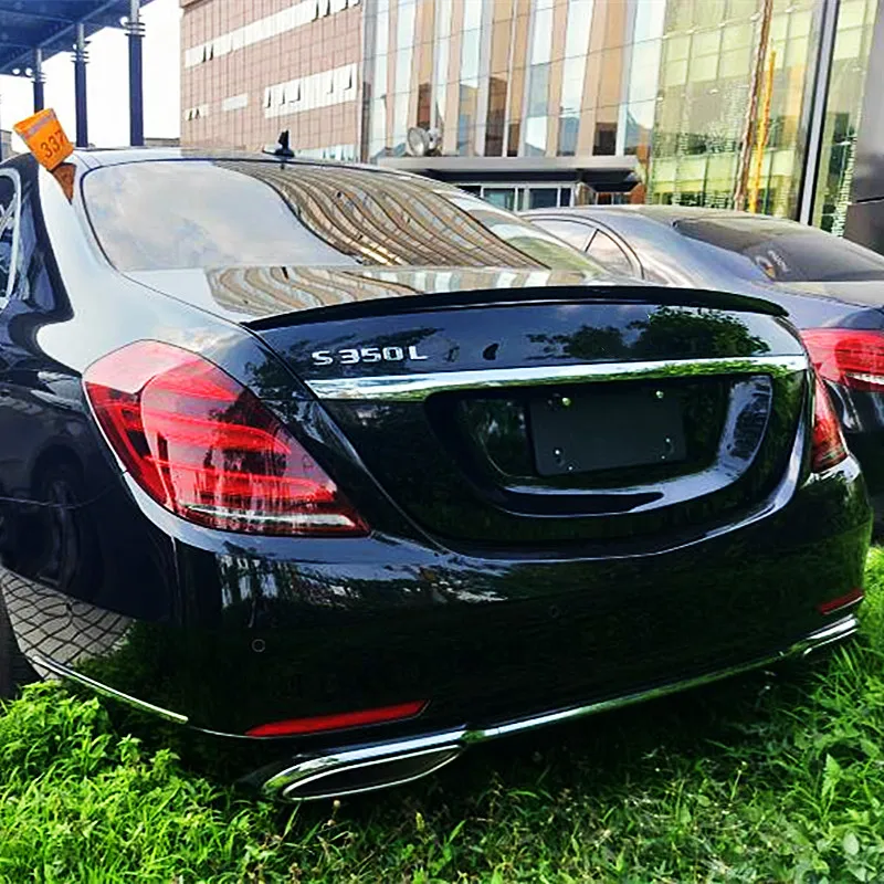 Rear Trunk Lid Boot Ducktail Spoiler Wings For 2014-2020 Mercedes Benz S-Class W222 S300 S350 S400 S500 S550 S63 4 Door Tuning