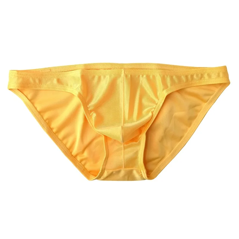 Culotte U Convexe pour Homme, Sous-Vêtement Sexy, Doux, Taille Basse, Lingerie, Poudres de Bulge, Caleçon Respirant, Court, InjThong de Glace