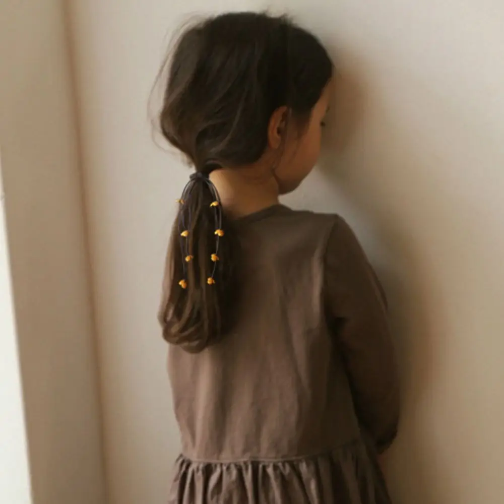 

Girls Handmade Ribbon Fashion Flower Women Rubber Band Hair Ties Hair Ropes Hair Accessories