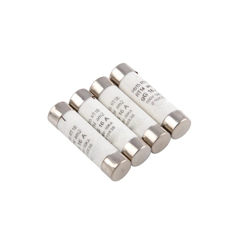 10pcs Fast blow Ceramic Fuse 10*38mm Fuse 500V 1A 2A 3A 4A 5A 6A 8A 10A 16A 20A 25A 32A