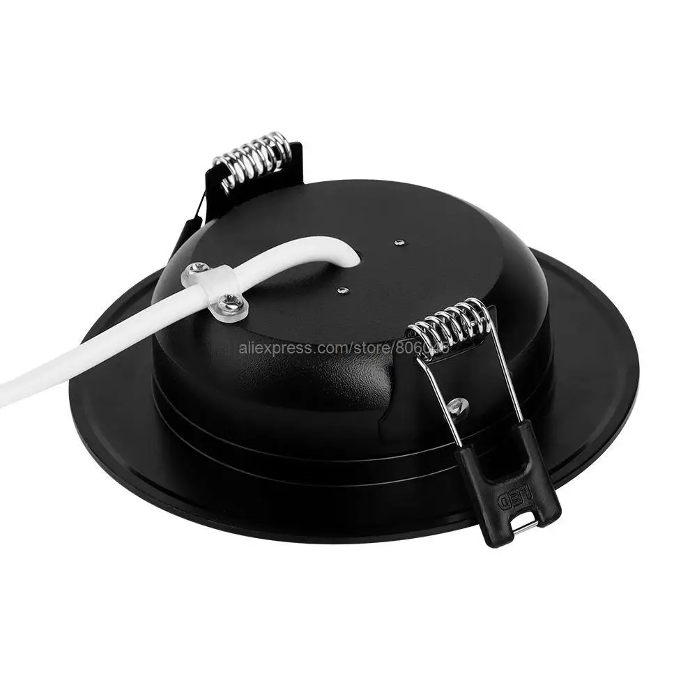 MiBoxer FUT068-B Black 6W RGB+CCT LED Downlight 110V 220V Dimmable Reccessed LED Light 2.4G RF Remote WiFi APP Voice Control