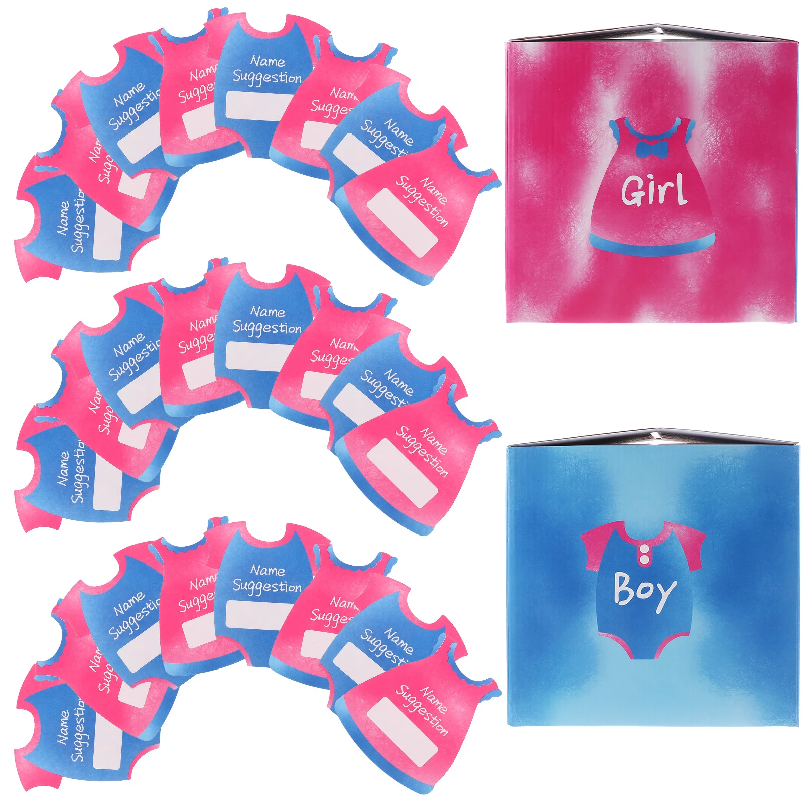 

1Set Baby Shower Voting Box Decorative Set Enough Voting Cards Themed Parties Festivals Fun Time Friends Party Decor