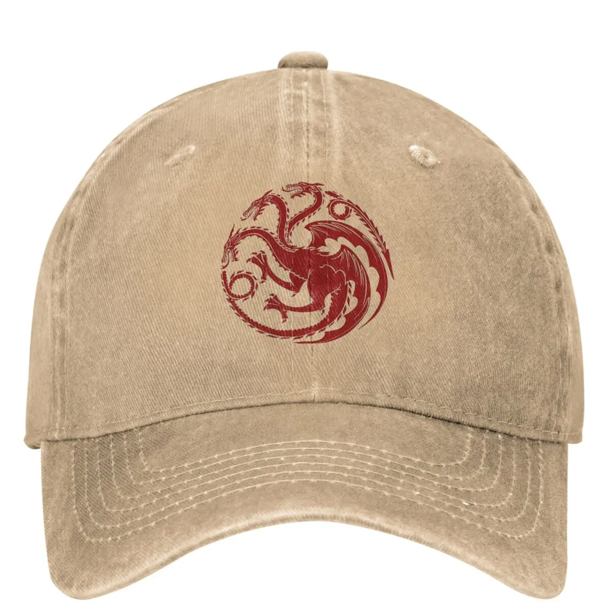 Poplar Logo Baseball Cap Men Women Red Dragon H-Houses T-Targaryenes Couple Snapback Hats Summer Vintage Outdoor Baseball Caps