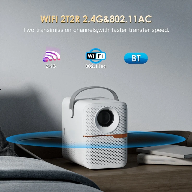 

A56G-P10 Smart 4K Wifi Portable 1080P Home Theater Video LED Bluetooth Mini Projector Android 10 Projector