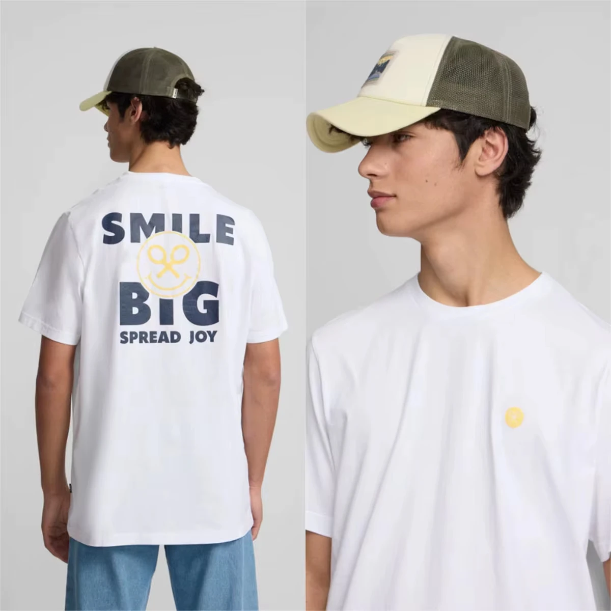 Camiseta de algodón de verano para hombre y mujer, camiseta clásica de algodón con estampado Silbon, camisetas gráficas informales redondas de harajuku, temporada de tenis 2026