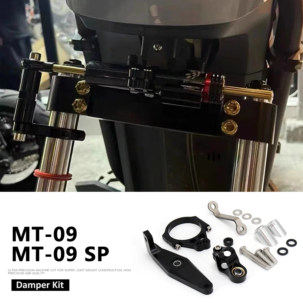 

Steering Damper Motorcycle Stabilizer Steering Damper Mounting Bracket Support Kit For YAMAHA MT-09 SP MT09 SP MT 09 2023 2022
