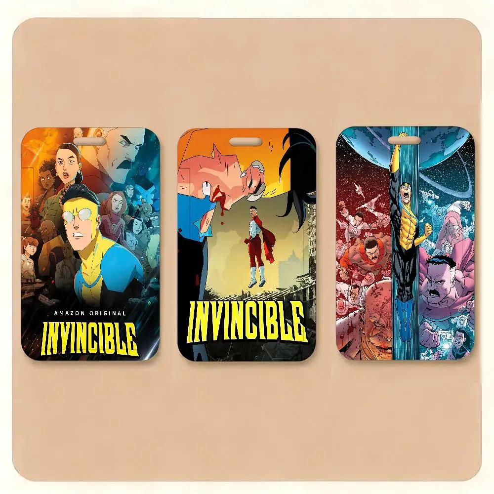 

Держатель для визитных карточек и бейджей Superhero Invincible Anime, 1 шт., для мужчин и женщин, с ремешком на шею, для рабочих и идентификационных карт