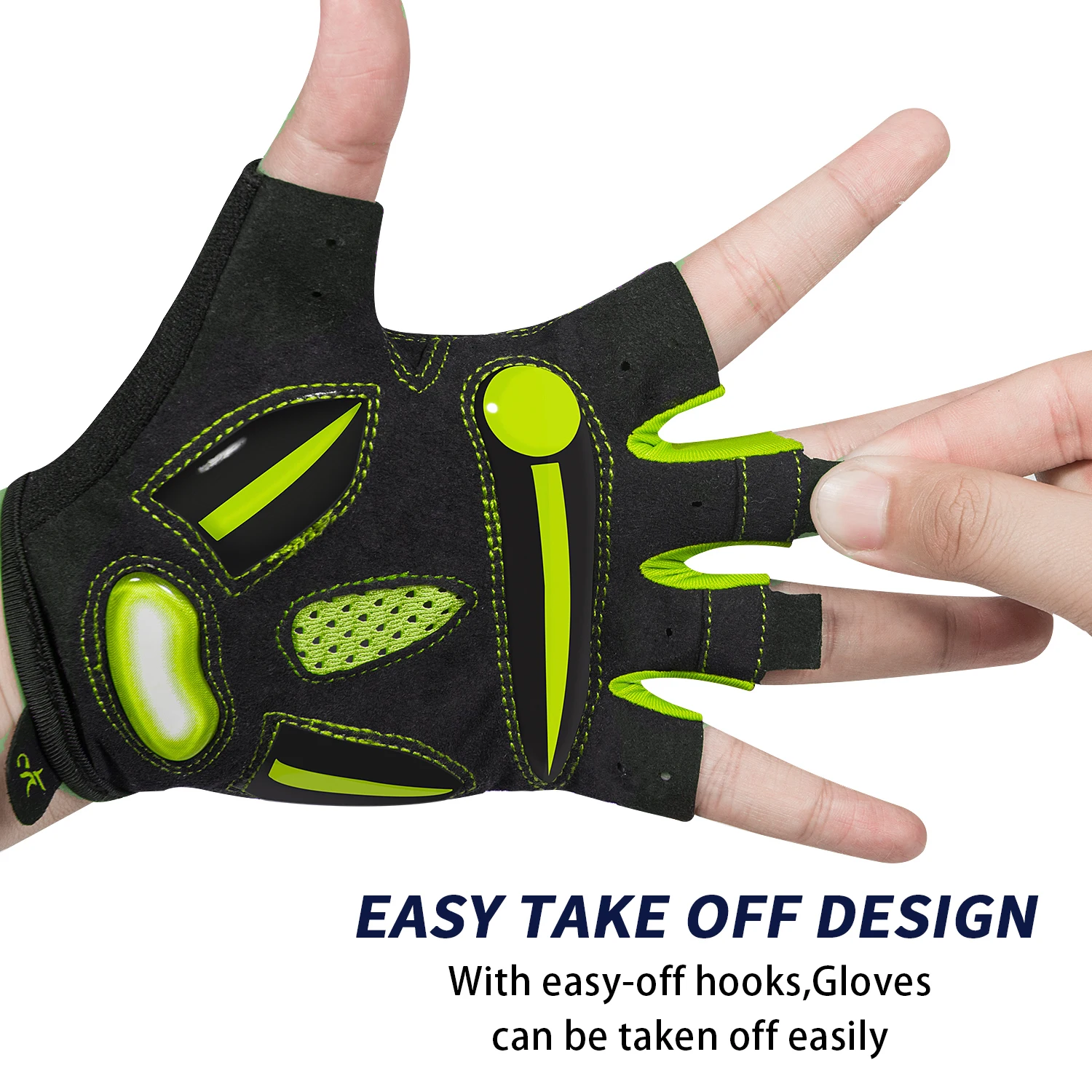 MOREOK-Gants de vélo avec coussretours en gel liquide, antichoc, VTT, vélo de route DH, gants de vélo pour hommes et femmes, 5mm