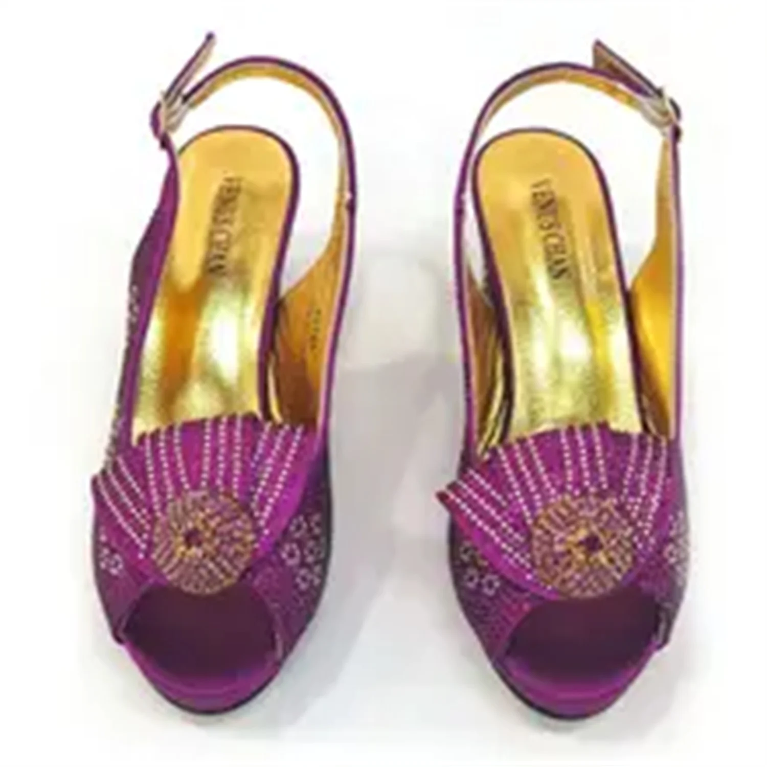 2026 Elegant Italian Pointed Toe Women Rhinestone Hot Pink Shoes & Bag Set For Wedding Party Bridal Evening Formal Events