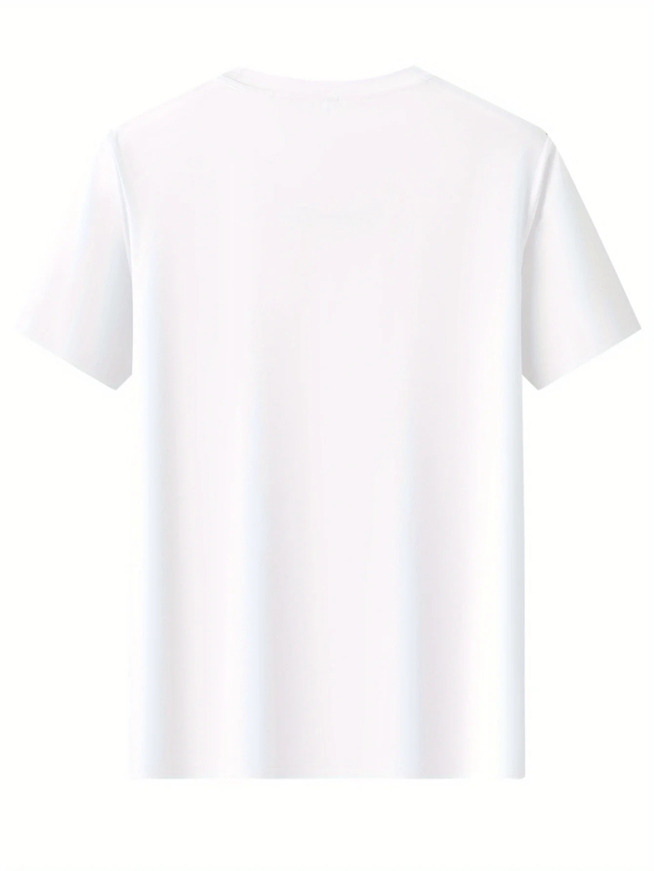 Men 100% Cotton Minimal Chest Snow Mountain Peak Print Oversized Short Sleeve T-Shirt Outdoor Hiking Clean Fit Loose Tee