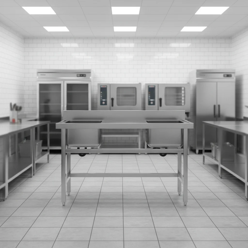 Customized Stainless Steel Double Bowl Kitchen Sink Commercial Use Different Sizes One-Hole Undermount Factory Price