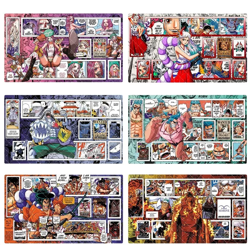 

Comic Version One Piece Series 600x350mm Trading Card Playmat Yamato Franky Sakazuki Opcg Single Player Rubber Board Game Mat