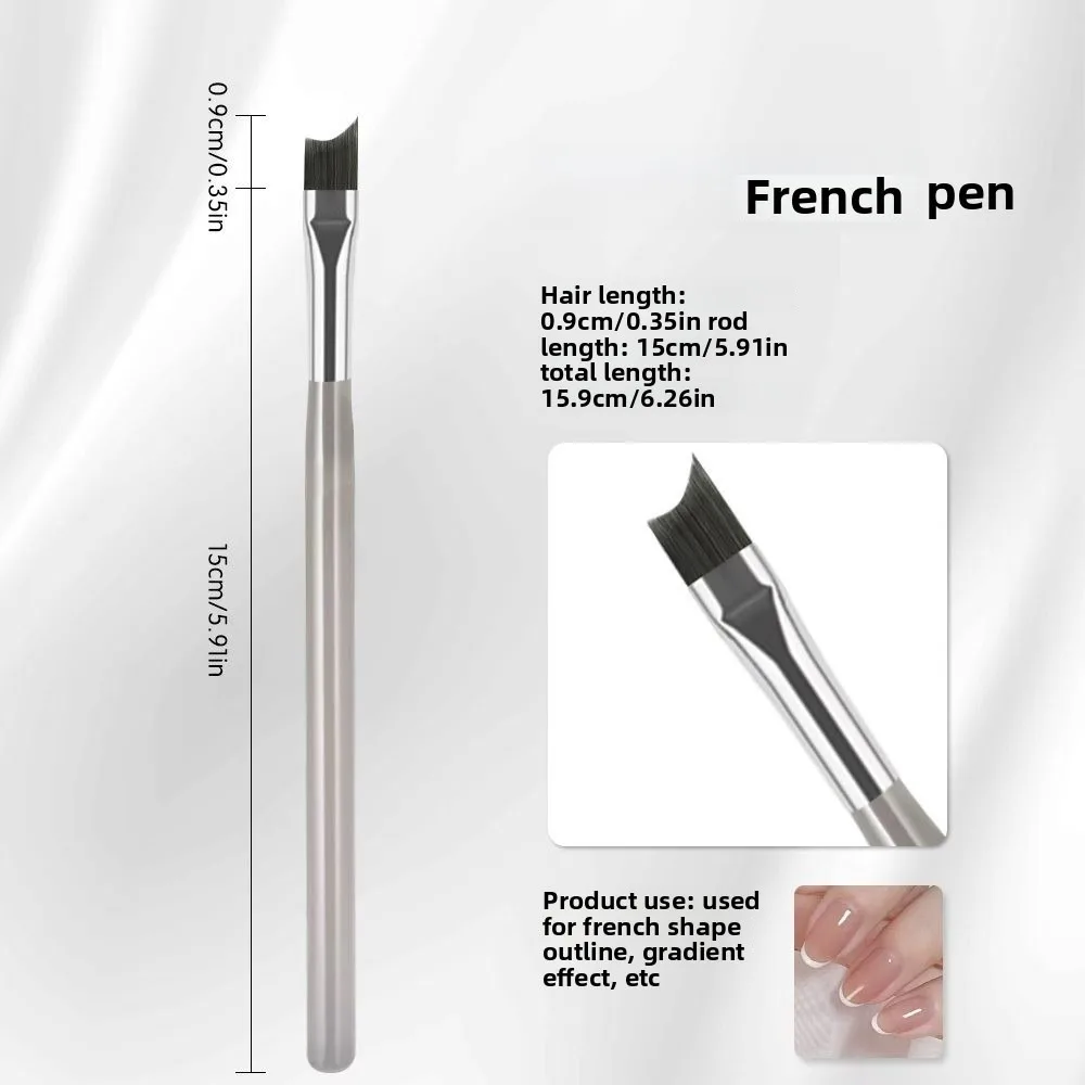 

Новая французская ручка для дизайна ногтей в клетку, профессиональная деталь, тонкая линия, кисть для ногтей, ручка для дизайна ногтей в сетку для гель-лака для ногтей