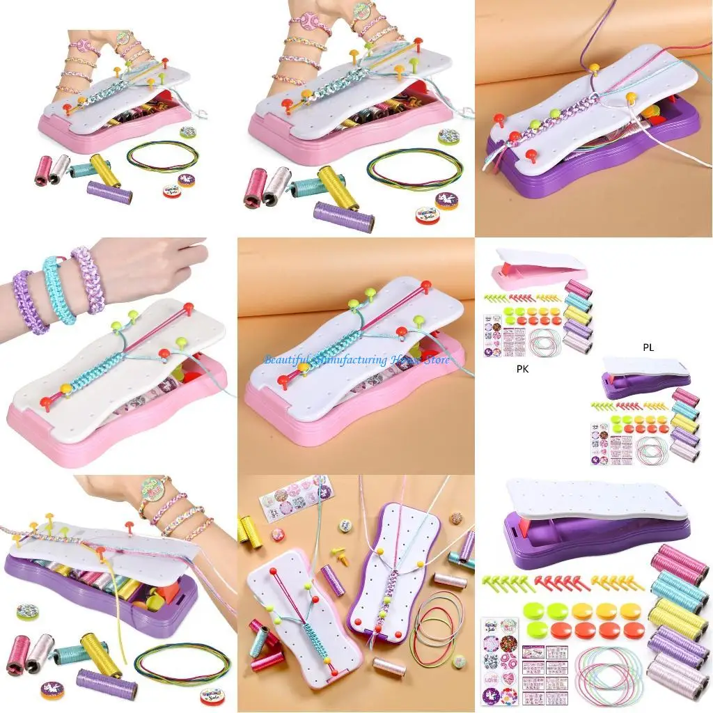 

E56A Birthday Easter Gifts For Children DIY String Maker Christmas Jewelry Gift Girl