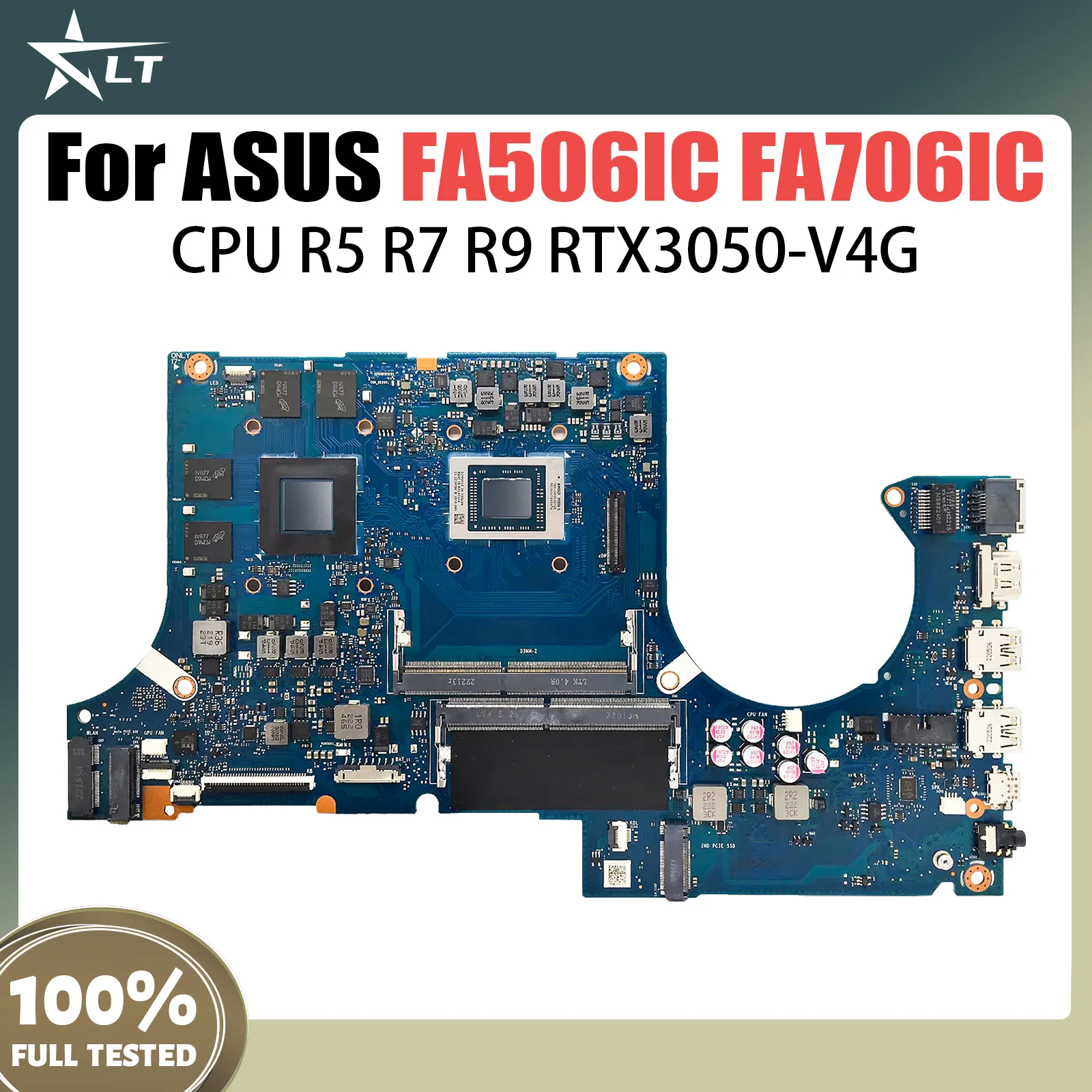 For ASUS TUF Gaming A15 FA506IC FA706IC Laptop Motherboard CPU R5-4600H R7-4800H R9-4900H RTX3050-V4G