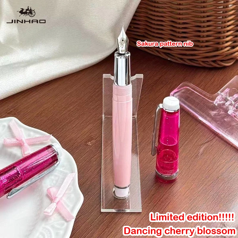 Niska seria COG, pióro wieczne JINHAO 82, limitowana edycja, pióro kaligraficzne w kolorze „Tancząca Sakura”, artykuły biurowe i szkolne, przybory do pisania. — zdjęcie produktu 2