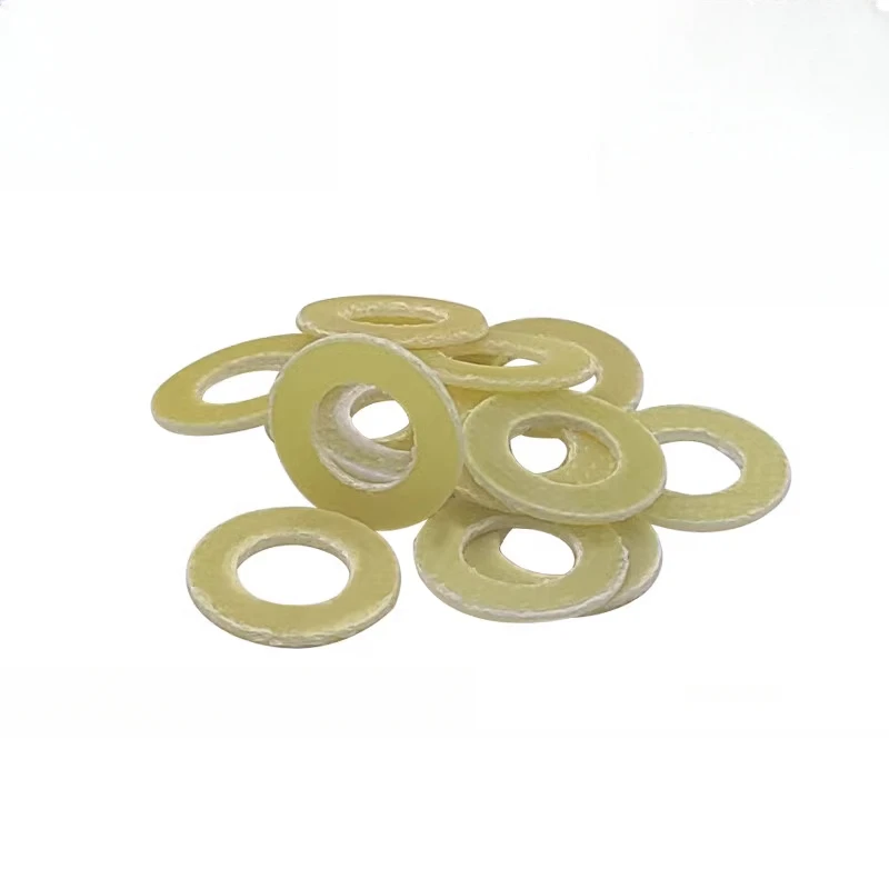 Bakelite Insulated High-Temperature Resistant Flat Washer Flame Retardant Epoxy Resin Sheet Yellow Electrical Gasket M3M5M6M12