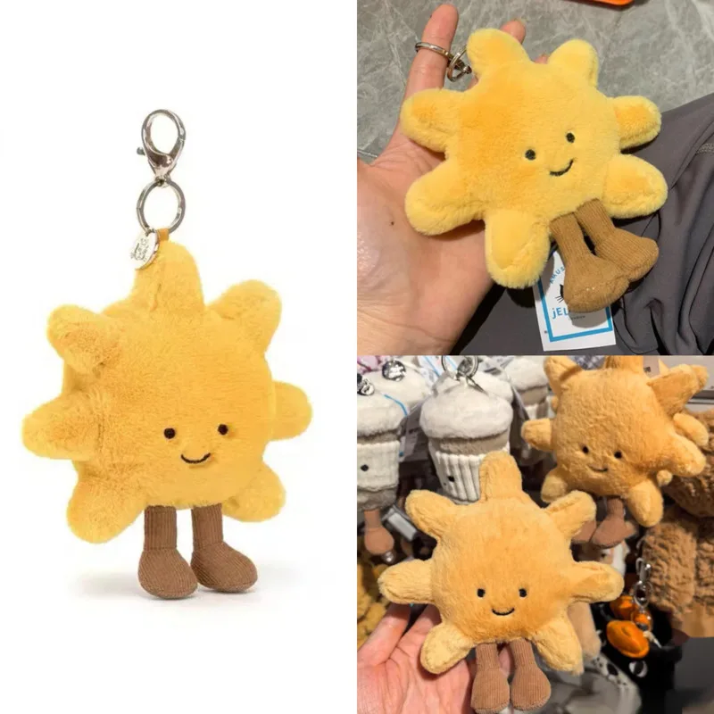 

Sunflower Pendant UK Jeca Pendant Keychain Y2K Kawaii Animal PP Cotton Short Plush Girl Children Birthday Gift Plush Pendant New