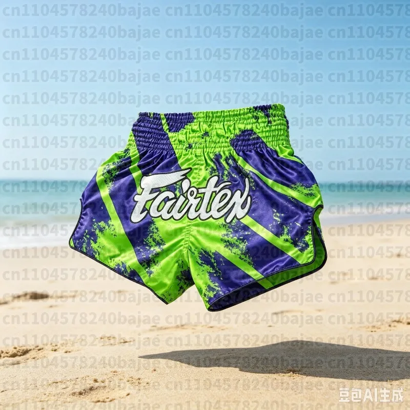 Thai Boxing Shorts for Adult Men and Women Kid- Boxing Training and Muay Thai Fighting Exercise Shorts
