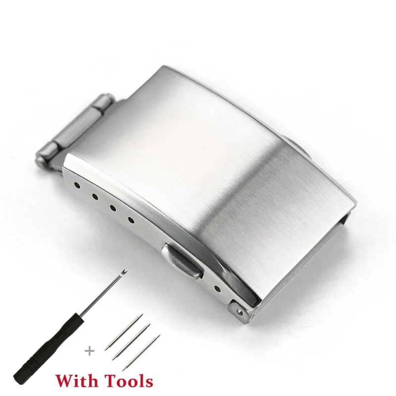

316L Stainless Steel Folding Watch Buckle Replacement for 16mm 18mm 20mm 22mm Universal Metal Watch Strap Watch Clasp Accessory