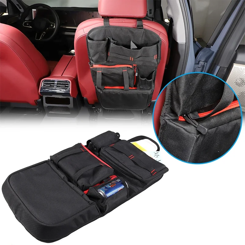 

For BMW 5 Series G60 2023+ Car Seat Back Storage Organizer Bag Multifunction Storage Box Stowing Tidying Pocket