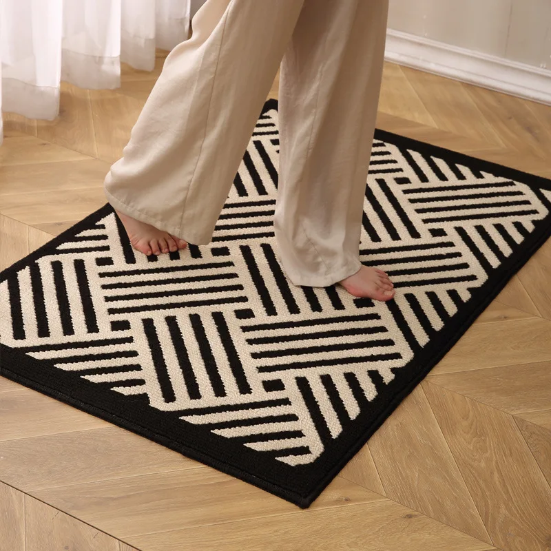 Luxury New Chinese Style Entrance Door Mat Premium Anti Dirt Floor Rug for Living Room Hallway Bedside and Indoor Home Use
