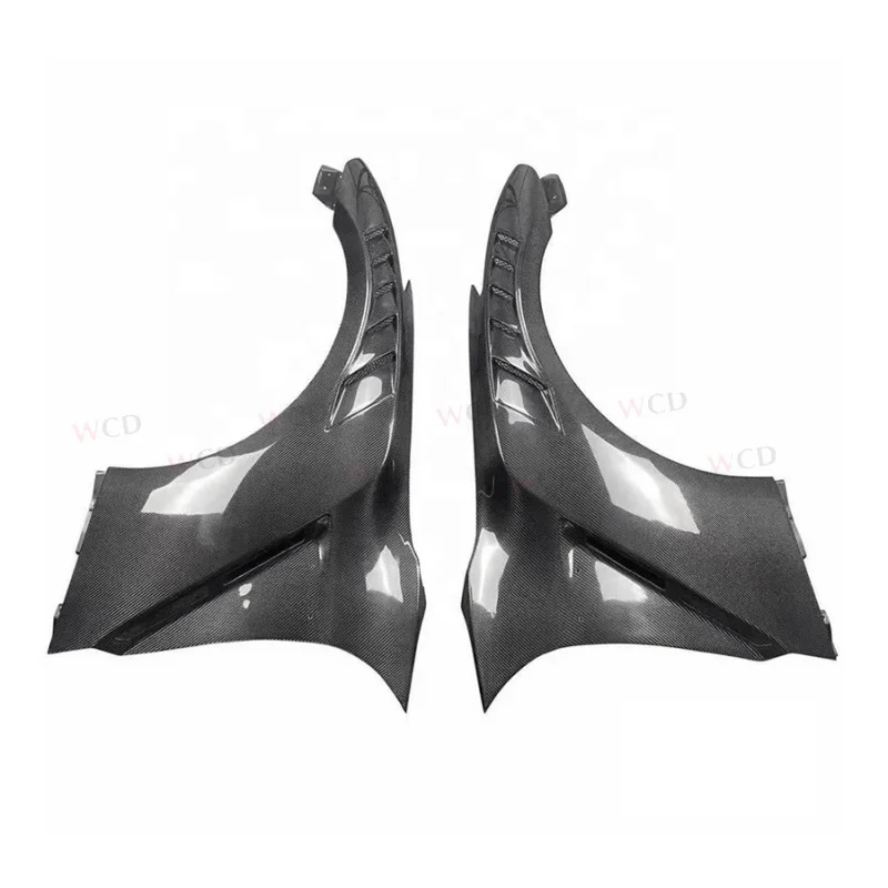 GTR35 Nismo نمط ألياف الكربون الجافة تنفيس الحاجز لنيسان GTR35 R35 2008 + المصد الأمامي المصدات الجانبية قطع غيار السيارات