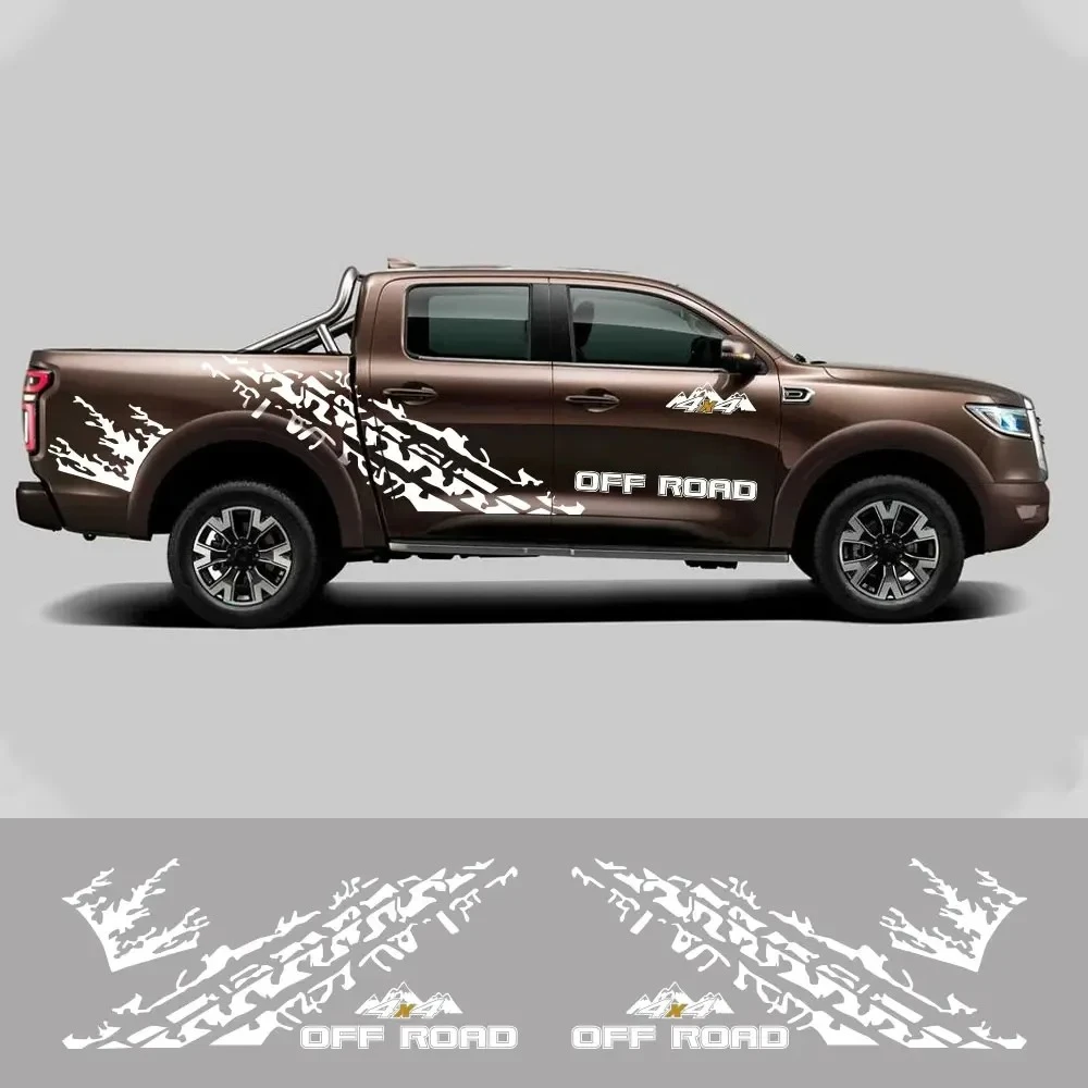 For GWM Pao Poer Wingle Chang Cheng Pickup Door Side Stickers Truck Trunk Bed Side Decals Car Vinyl Decor Cover Auto Accessories