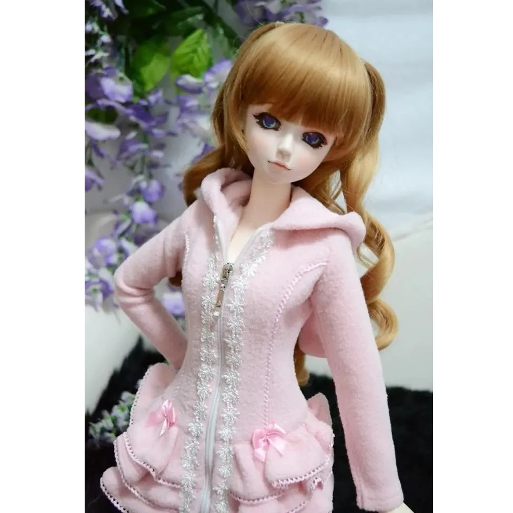 [wamami] 600# Pink Hoodie Rabbit Coat/Clothes 1/4 MSD 1/3 SD DZ AOD BJD Dollfie