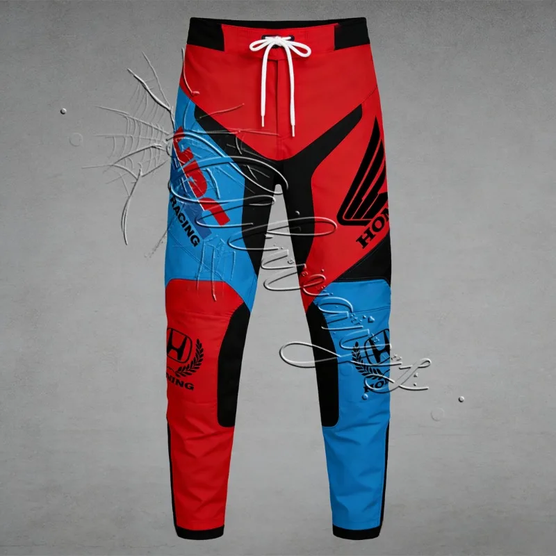 

2026 Summer Fashion Street Honda Racing Cycling Pants Men's Sports Speed Drying Sunscreen Pants MOTO Off Road Enthusiast Pants