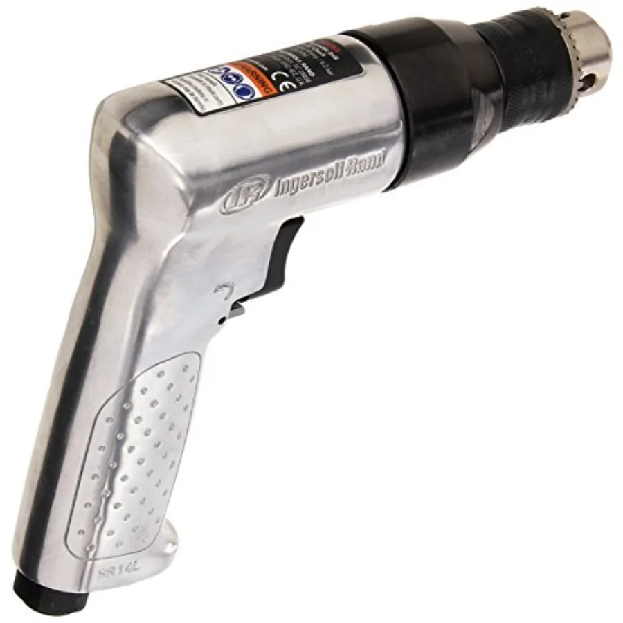 

Пневматическая дрель 7802RA с ключевым патроном 3/8 дюйма, 2000 об/мин, 0.5 л.с., крутящий момент 2.65 дюйма-фунт, пистолетного типа