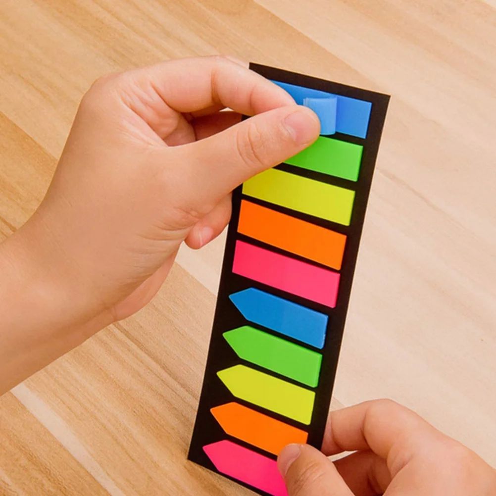 8 set di pennarelli per pagine in carta, linguette adesive, quaderni memo adesivi rimovibili colorati per schede per pagine di annotazioni di libri per ufficio scolastico
