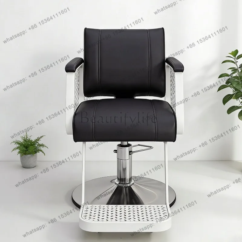 LJY Aesthetic Comfortable Barber Chairs Modern Luxury Display Barber Chairs Vintage Trendy Design Silla De Barbero Salon Furnitu