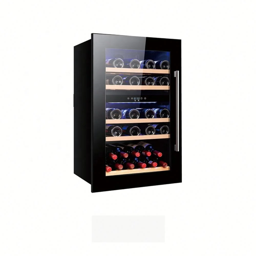 Tempered Glass Door Compact Wine Cooler Wine Cabinet Wine Refrigerator Display Mini Refrigerators for Home