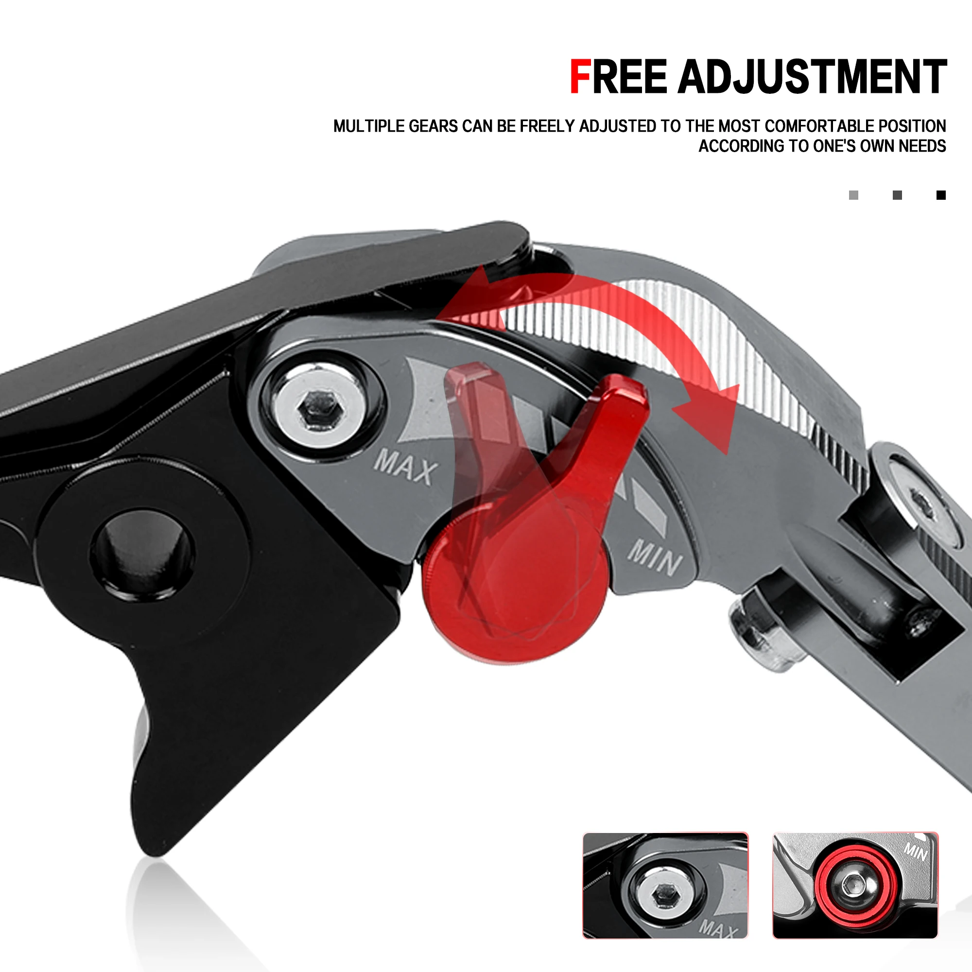 For CFMOTO 800MTX 800MT-X New 5D Brake Handle Guard Folding Extendable CNC 5D aluminiumBrake Lever Clutch Levers